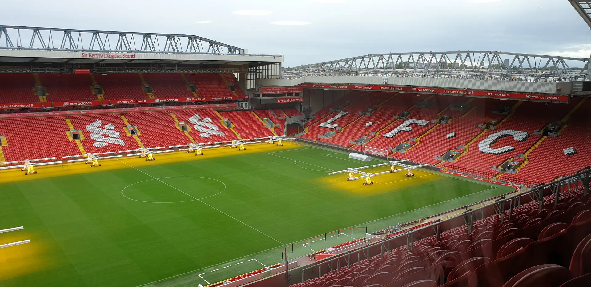 Anfield Stadium in Liverpool, home of Liverpool FC