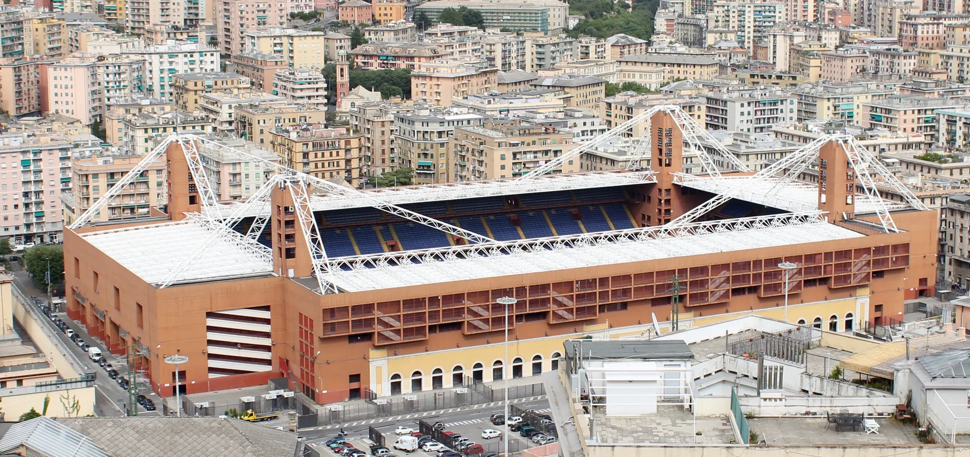 Stadio Luigi Ferraris (Marassi) in Genoa, shared home of Genoa CFC and UC Sampdoria