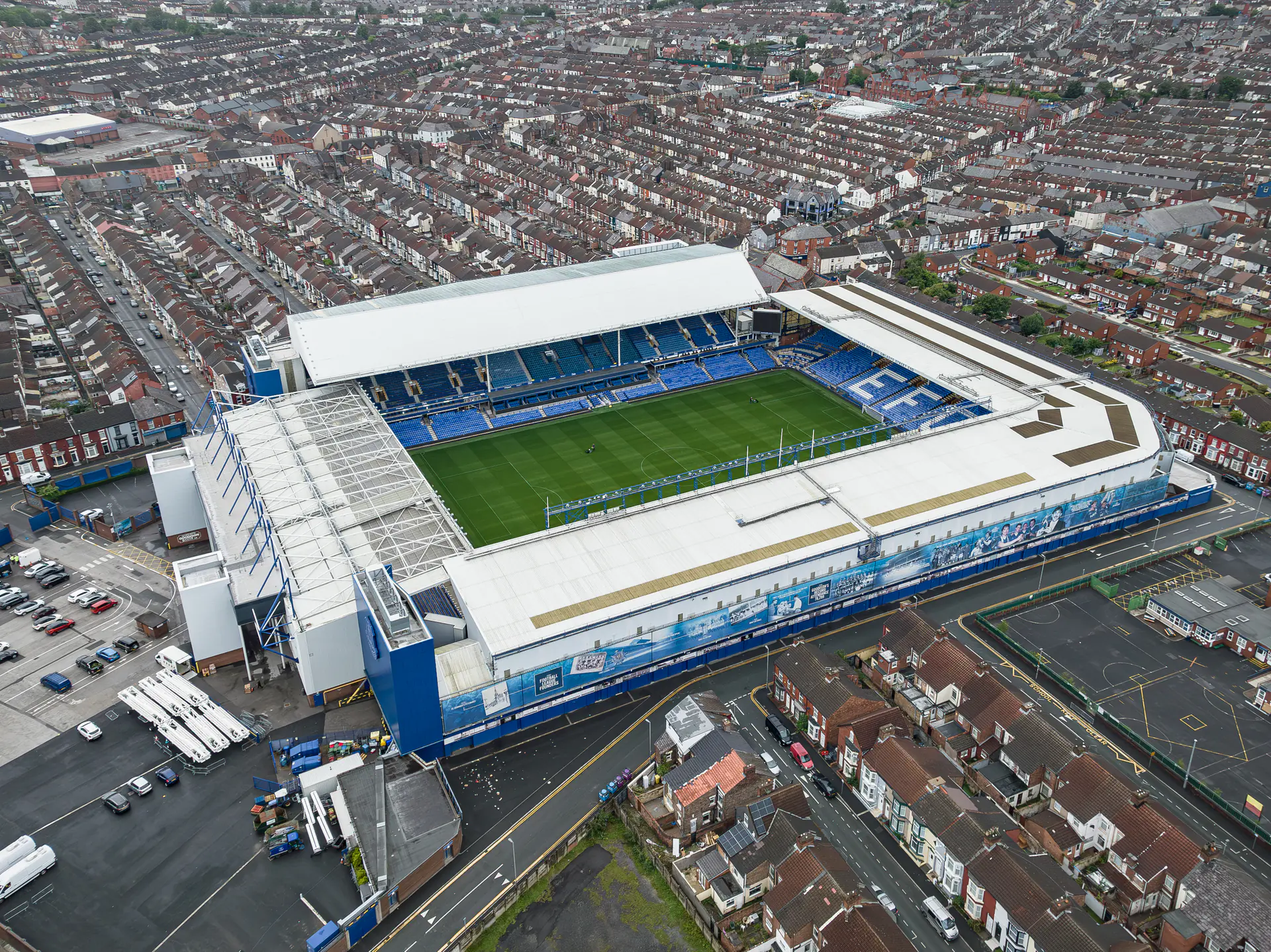 Goodison Park in Liverpool, home of Everton FC
