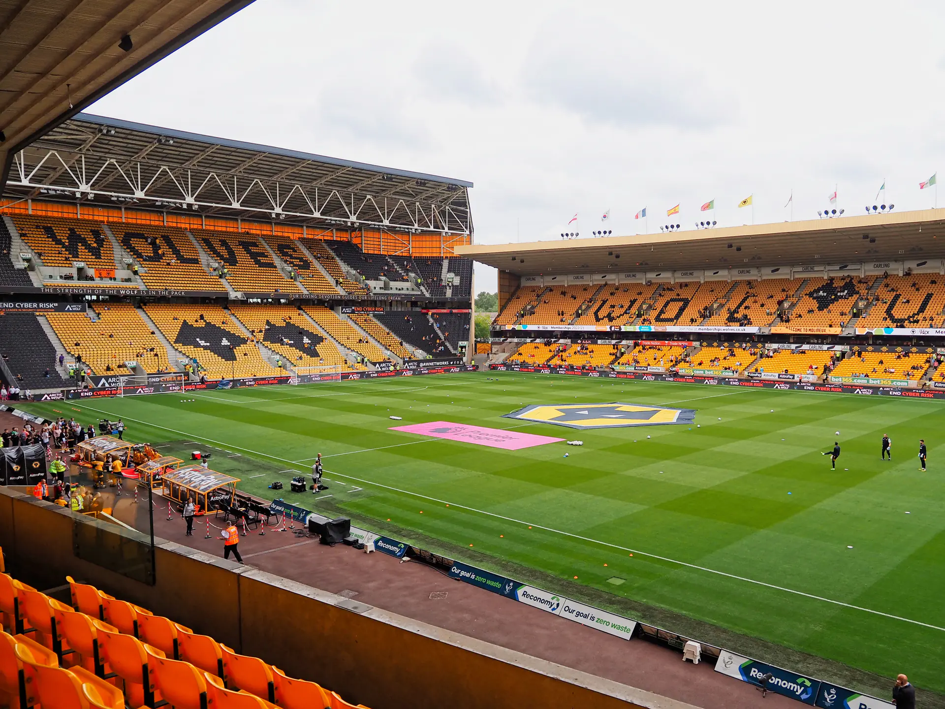 Molineux Stadium in Wolverhampton, home of Wolverhampton Wanderers FC