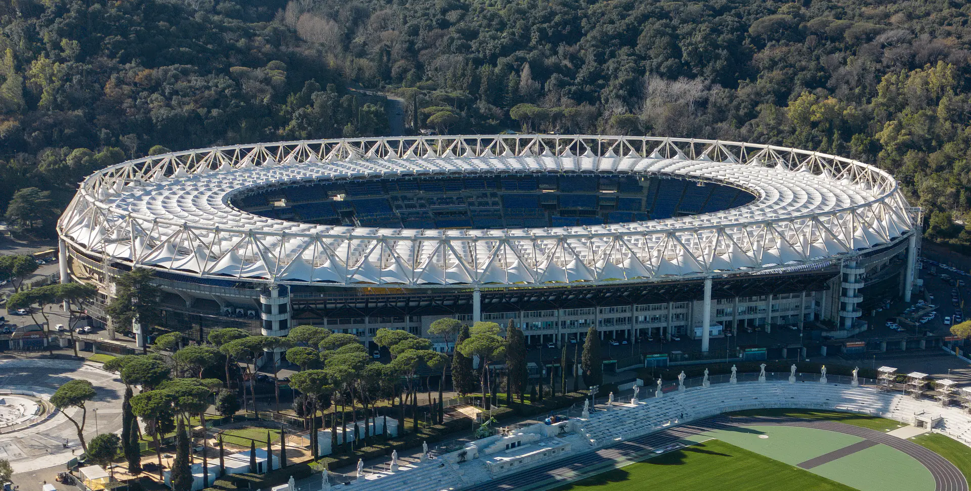 Stadio Olimpico in Rome, shared home of AS Roma and SS Lazio