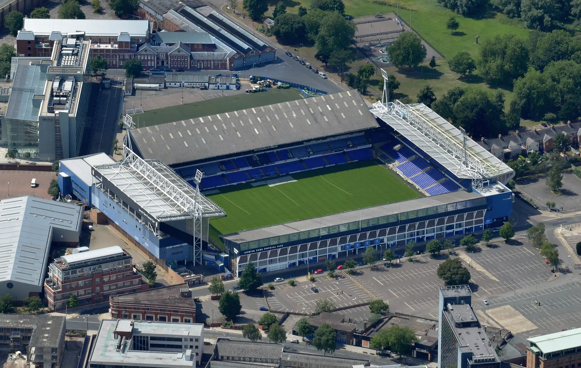 Portman Road in Ipswich, home of Ipswich Town FC